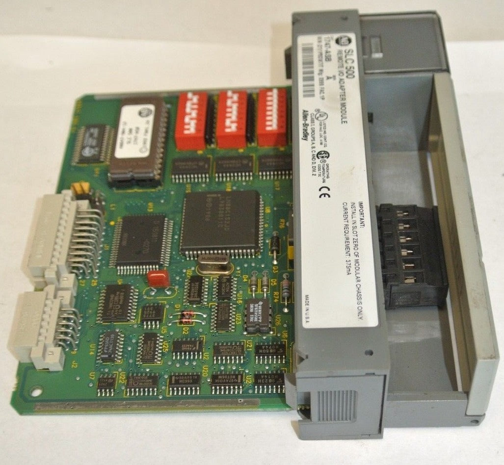 ALLEN-BRADLEY 1747-ASB REMOTE I/O ADAPTER MODULE - Ser. A 6