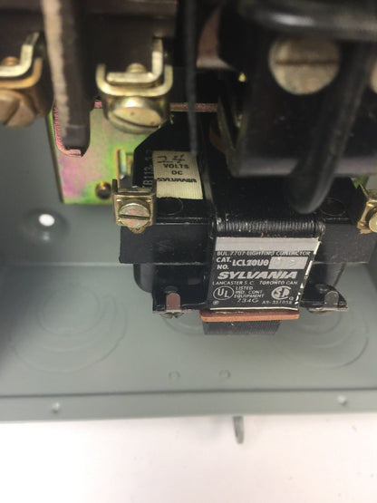 JOSLYN CLARK SYLVANIA LCL20A002-96 LIGHTING CONTACTOR 600VAC 20A COIL 24VDC 60H6