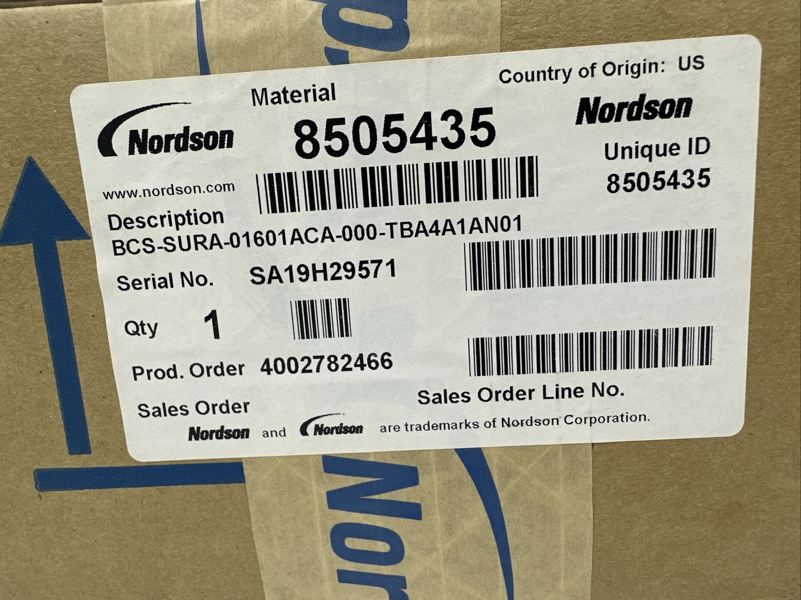 NORDSON 8505435 BCS-SURA-01601ACA-000-TBA4A1AN01 SUREBEAD A GUN1