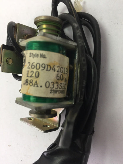 WESTINGHOUSE/CUTLER HAMMER 2609D42G19 SHUNT TRIP 120VAC 60HZ 0.88A 0.033SEC 1