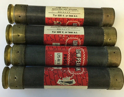 BUSSMAN LOW-PEAK TIME DELAY FUSE LPS-RK-50 CLASS RK1 600V***LOTOF4***0