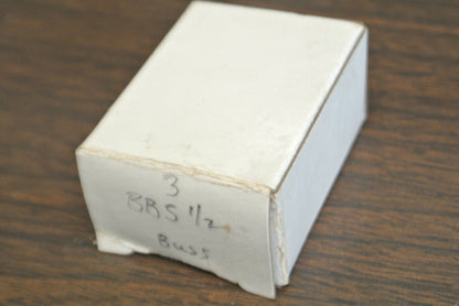 LOT of 3 / BUSS BBS1/2 MIDGET FUSE / 1/2A / 600V / NEW SURPLUS / BBS 1/22