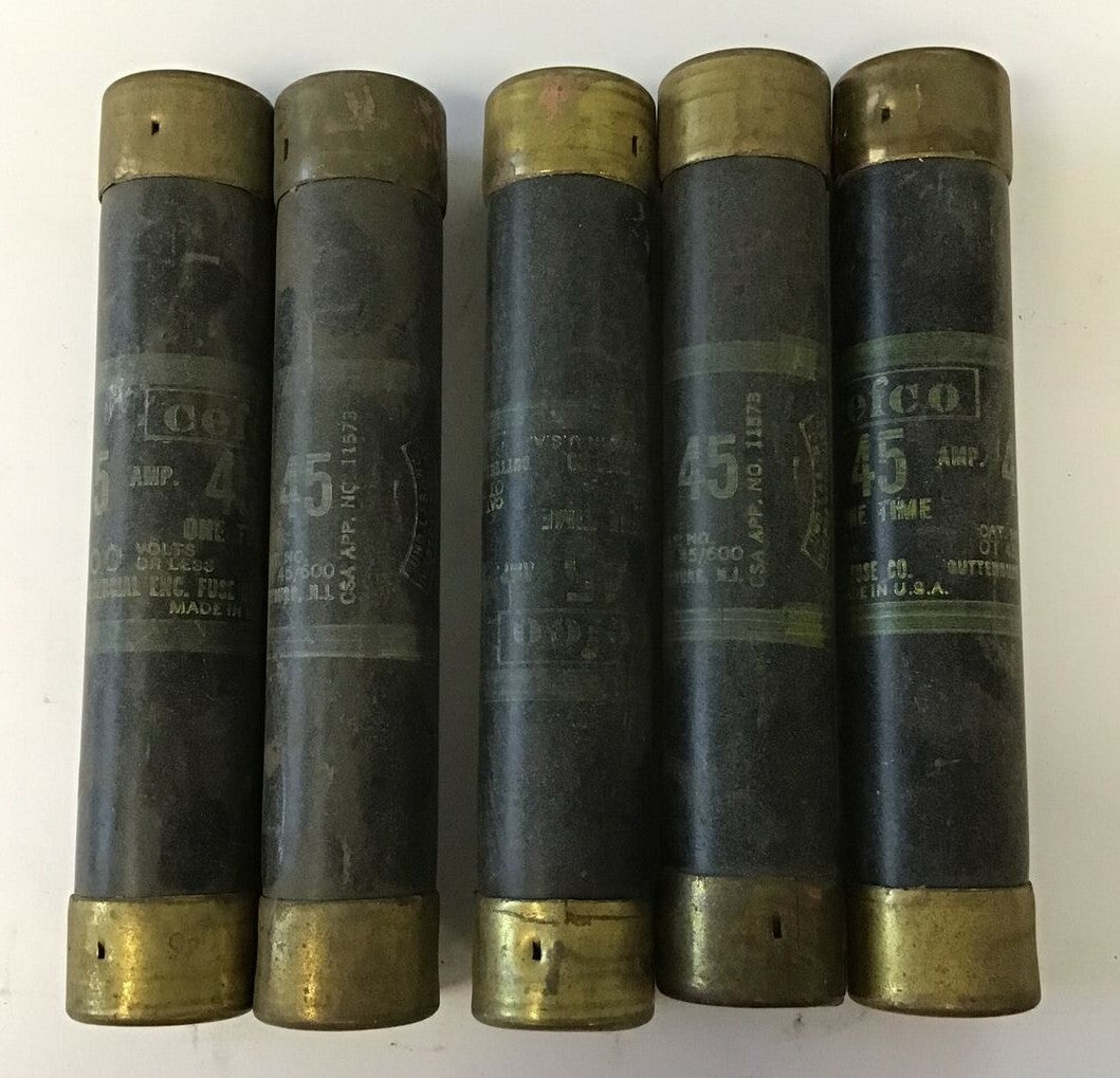 CEFCO OT 45/600 ONE TIME FUSE 45A 600V ****LOTOF5****0
