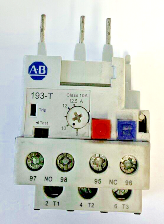 ALLEN BRADLEY 193-T1AC12 OVERLOAD RELAY SER.A 9-12.5A0