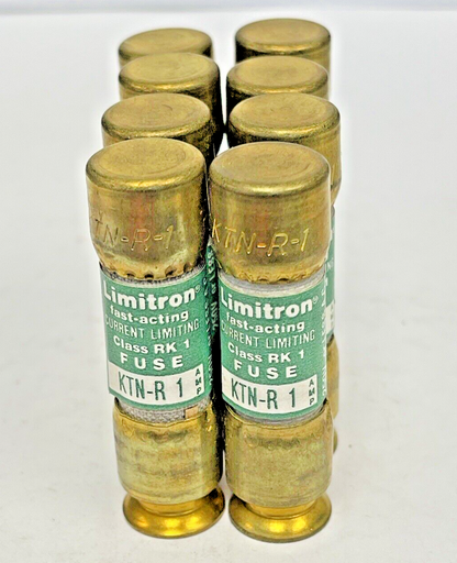 BUSSMANN - *BOX OF 8* -KTN-R-1 - 1 AMP, 250 VAC, FAST-ACTING, CURRENT-LIMITING1