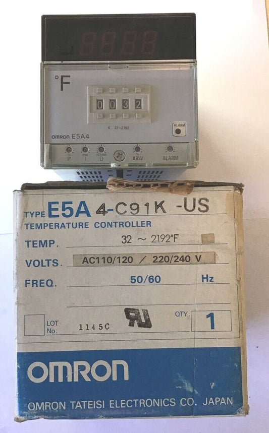 OMRON E5A4-C91K-US TEMPERATURE CONTROLLER 110/120VAC|220/240V 50/60HZ0