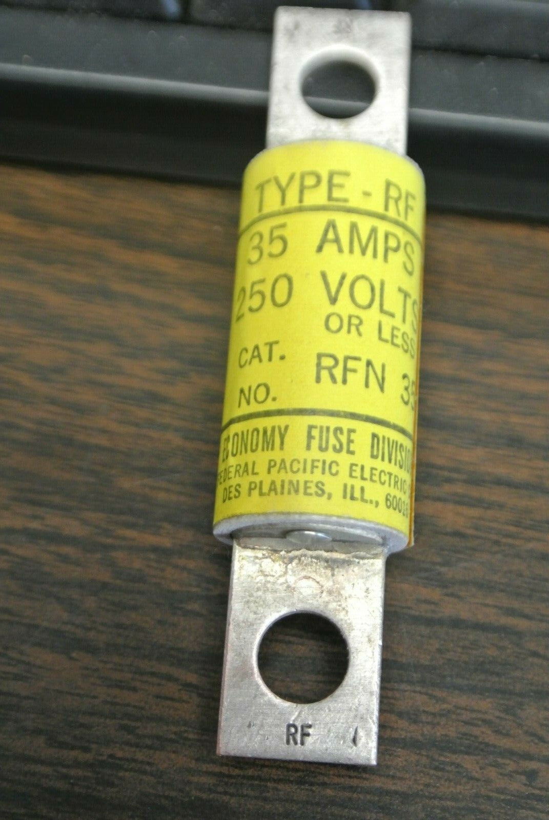 ECONOMY / FPE RFN35 TYPE RF SEMICONDUCTOR FUSE / 250V / 35A / NEW SURPLUS / EACH1
