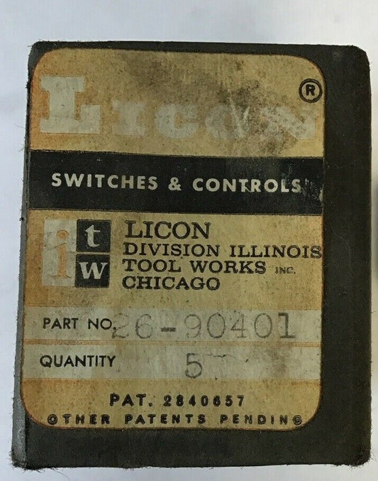   LICON SWITCH COMPONENTS 26-904010