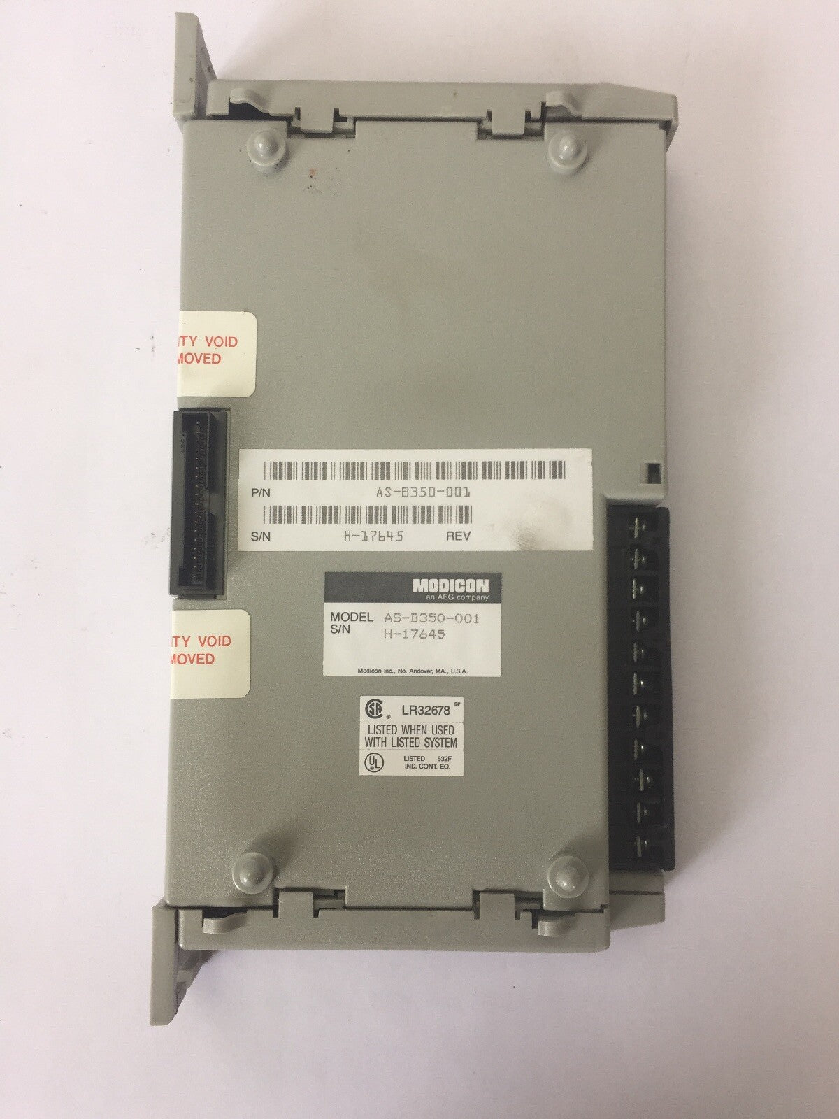 AEG MODICON AS-B350-001 OUTPUT MODULE 115VAC2