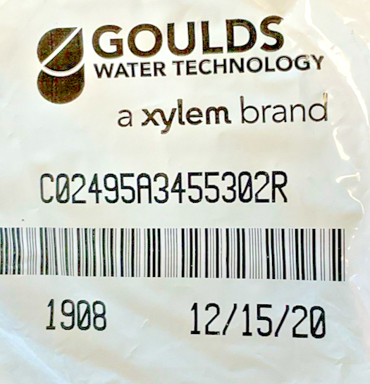 GOULDS C02495A3455302R O-RING1