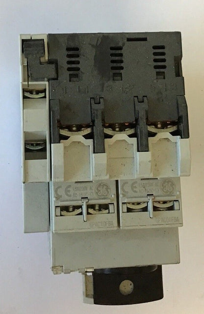 GENERAL ELECTRIC GPS1BHAD MANUAL MOTOR STARTER GPAE11LLA& (2) GPAC10FBA7