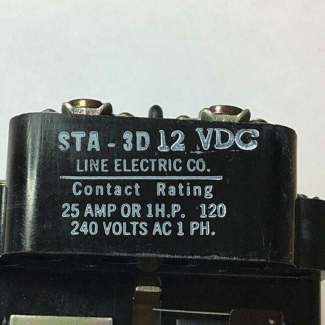 LINE ELECTRIC STA-3D12 VDC RELAY 2