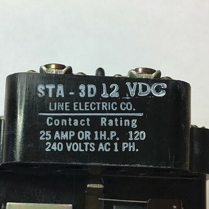 LINE ELECTRIC STA-3D12 VDC RELAY 2