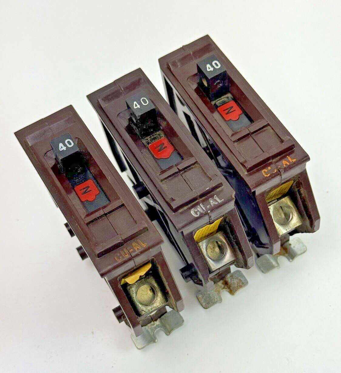 WADSWORTH **LOT OF 3** A40 - CIRCUIT BREAKER - 1 POLE, 120/240 VAC, 40 A0