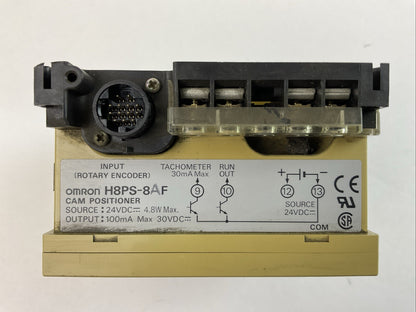 OMRON H8PS-8AF CAM POSTIONER SOURCE 24VDC 4.8W OUTPUT 100mA 30VDC1