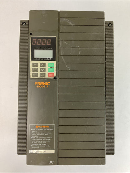 FUJI FRN020G11S-4UX FRENIC 5000G11 OUTPUT 3PH 20HP 380-460V30A SOURCE 380-480V0