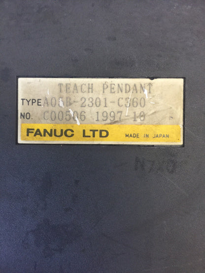 FANUC A05B-2301-C360 TEACH PENDANT PLASTIC HAS CRACKS CRACK/SCRATCH IN GLASS8