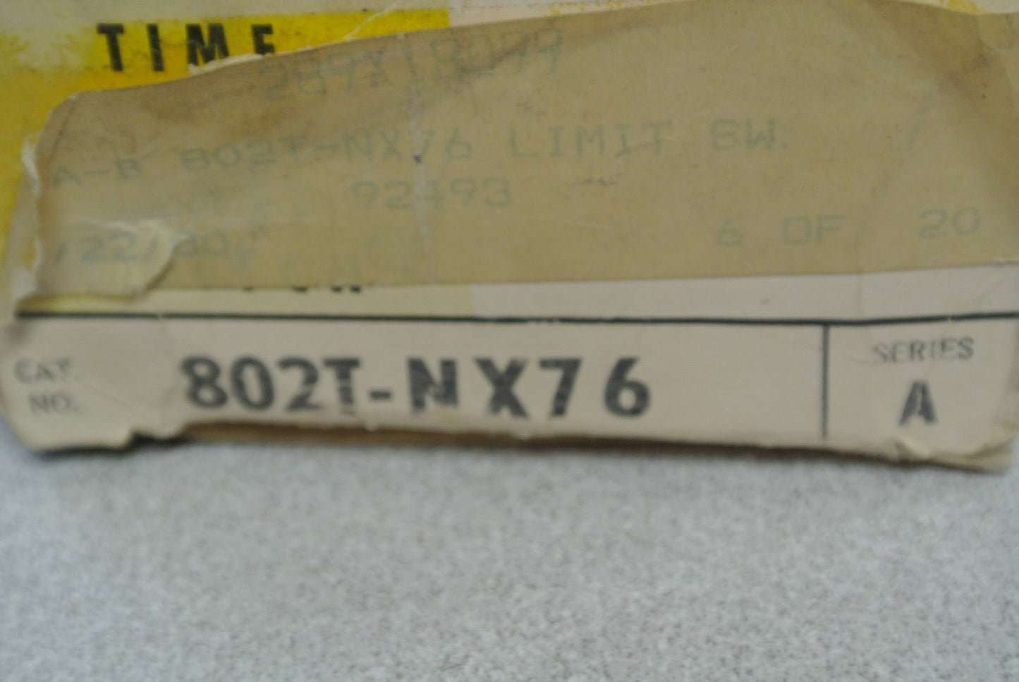 ALLEN-BRADLEY 802T-NX76, Ser. A - TIME DELAY LIMIT SWITCH - NEW SURPLUS6