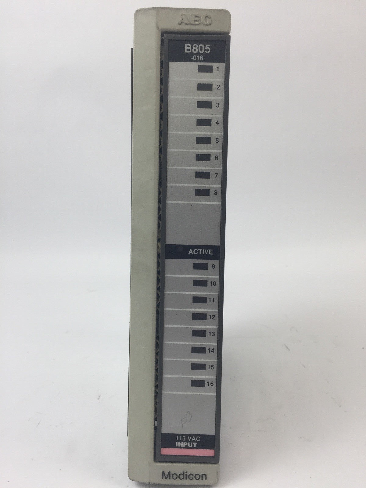AEG MODION SCHNEIDER AS-B805-016 INPUT MODULE 115VAC0