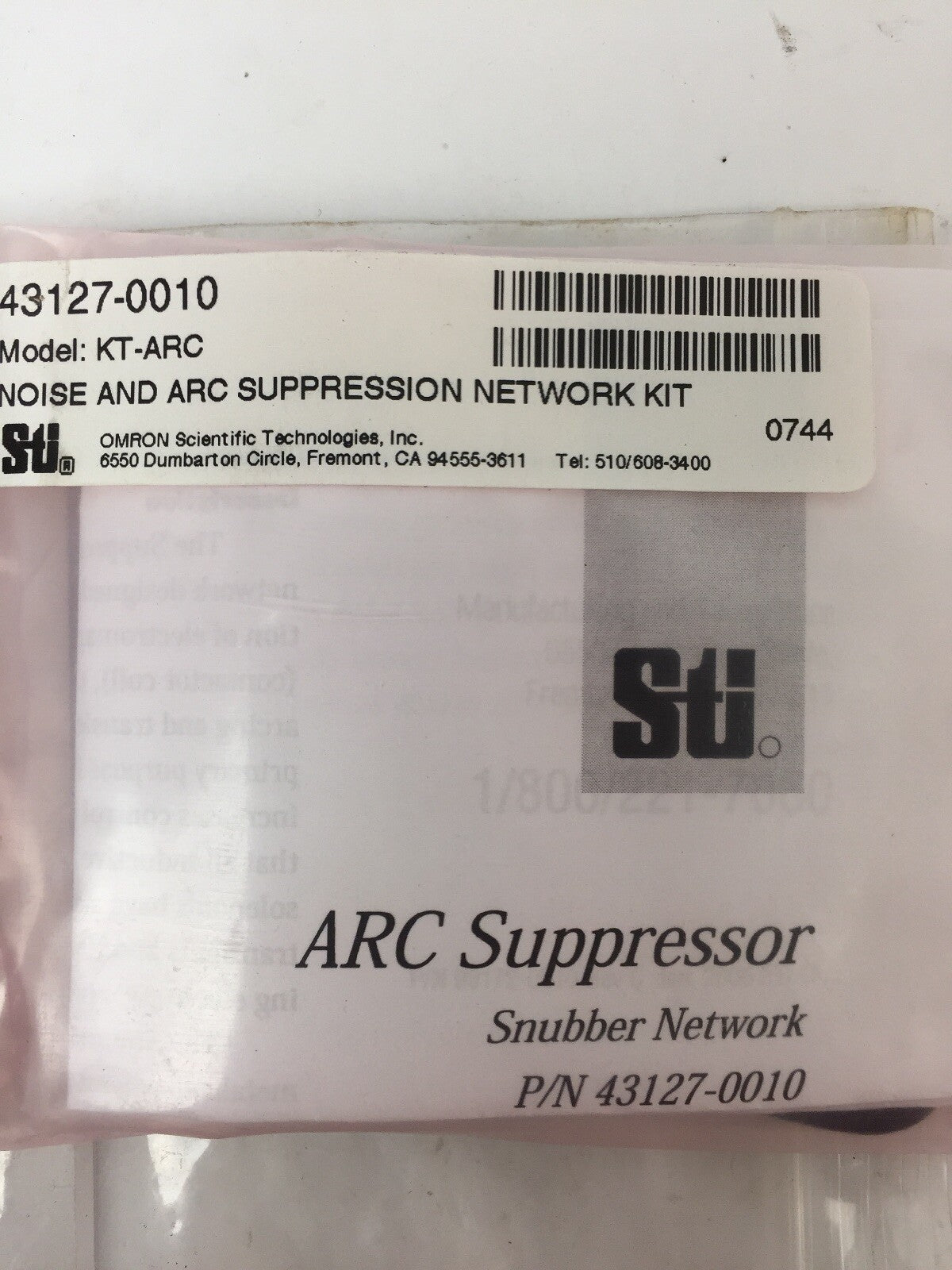 STI 99121-0010 43127-0010 28495-0010 CONTROLLER LIGHT CURTAIN INSTALLATION KIT3