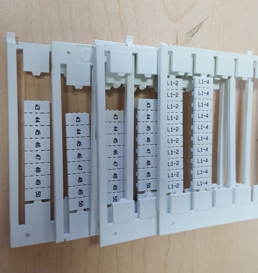 PARTIALS Allen Bradley 1492-SM6X12 Ser. B Markers 1