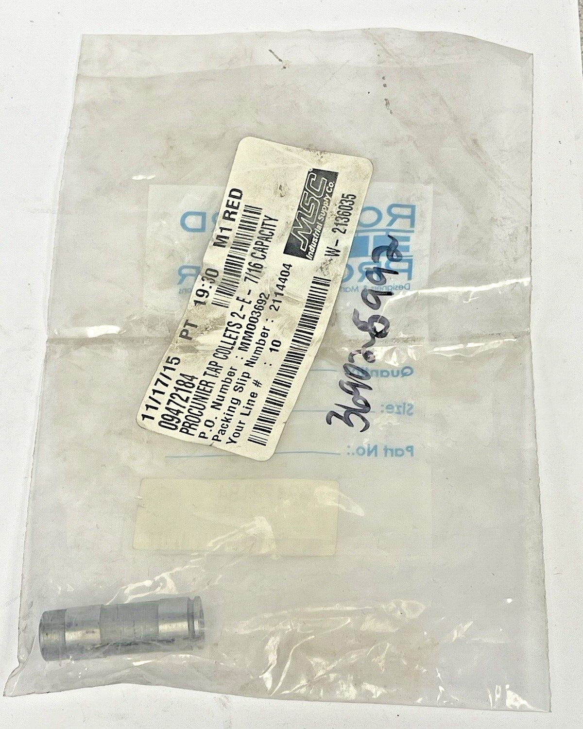 ROCKFORD ETTCO PROCUNIER - 09472184 - 2-E TAP COLLET - 7/16" CAPACITY2