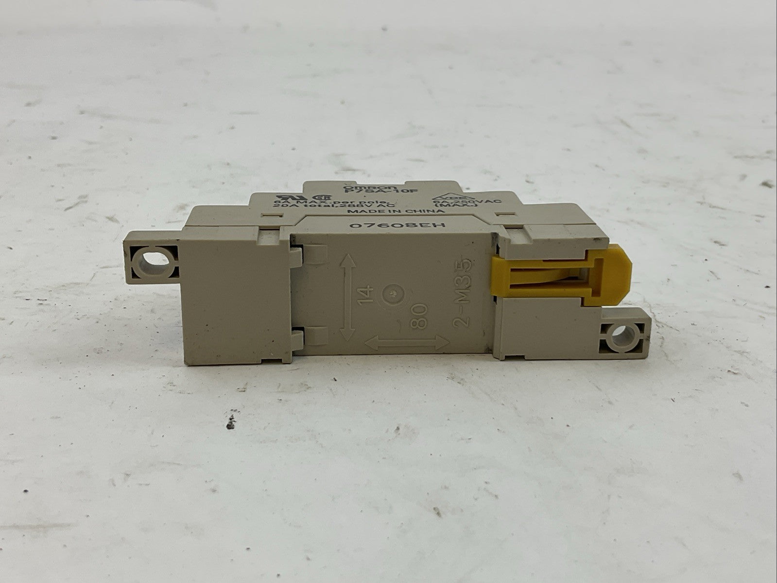 OMRON P7SA-10F RELAY BASE 20A 288VAC G7SA-3A1B RELAY 24VDC (LOT OF 4)4