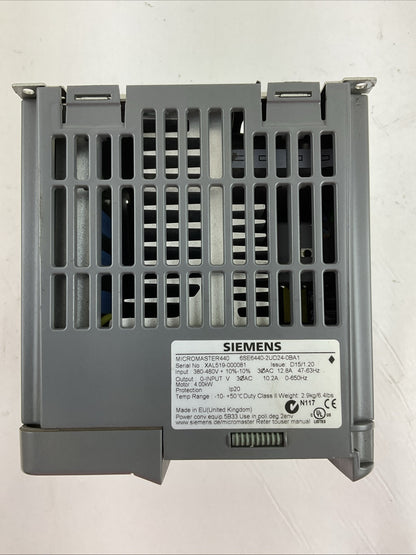 SIEMENS MICROMASTER440 1P 6SE6440-2UD24-0BA1 AC DRIVE5