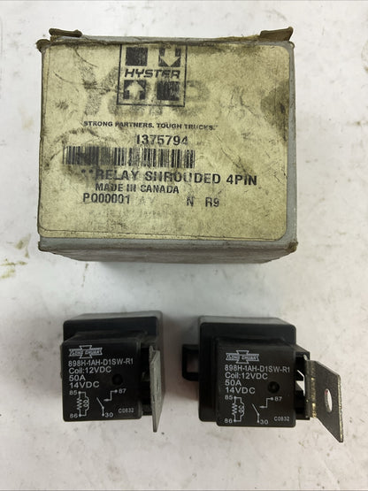 HYSTER 1375794 RELAY SHROUDED 4 PIN SONG CHUAN 898H-1AH-D1SW-R1 (2 RELAYS)0