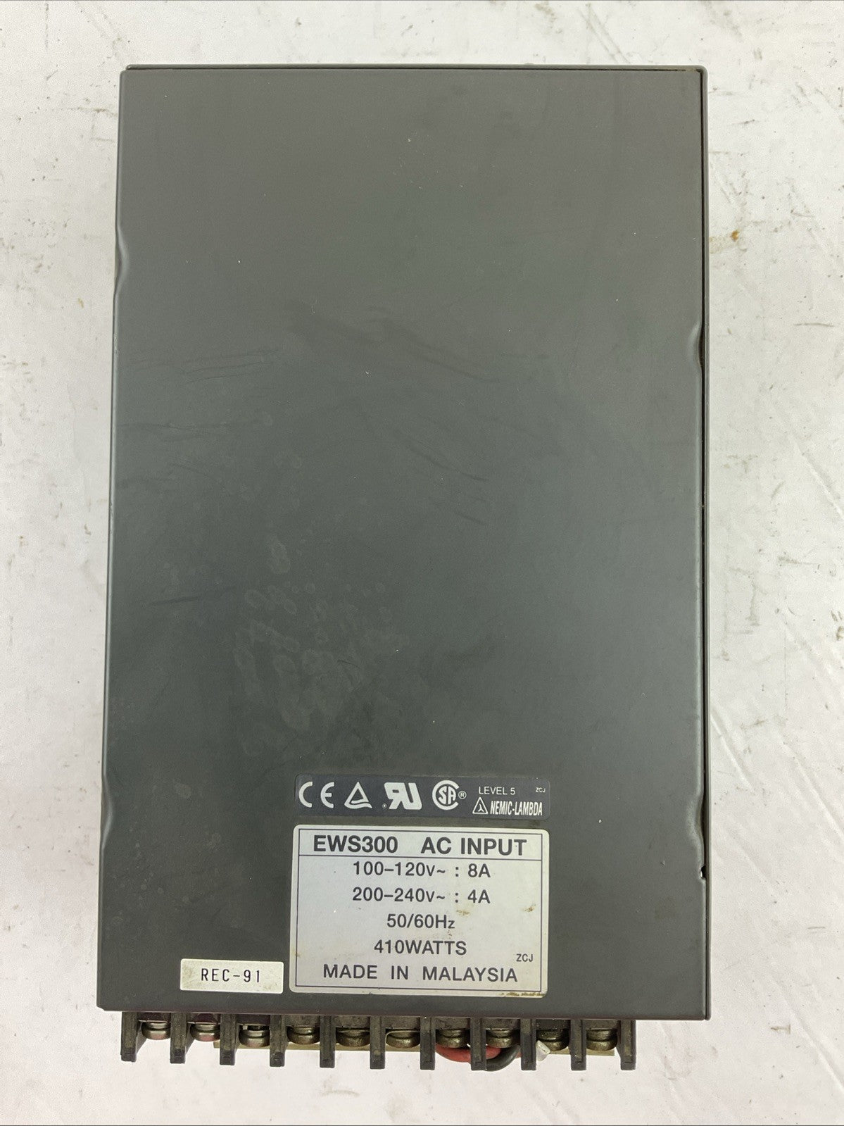 NEMIC-LAMBDA EWS 300-24 POWER SUPPLY 24VDC 14A INPUT 100-120/200-240VAC 8/4A1