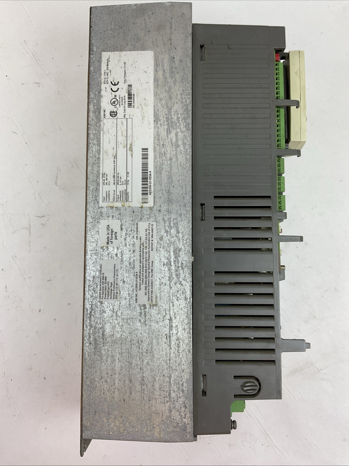 ABB ACS550-U1-023A-4 AC DRIVE 15HP 11kW ACS-CP-A3