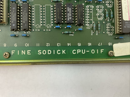 FINE SODICK CPU-01F CPU-01 CIRCUIT BOARD CPU1*FB7383*