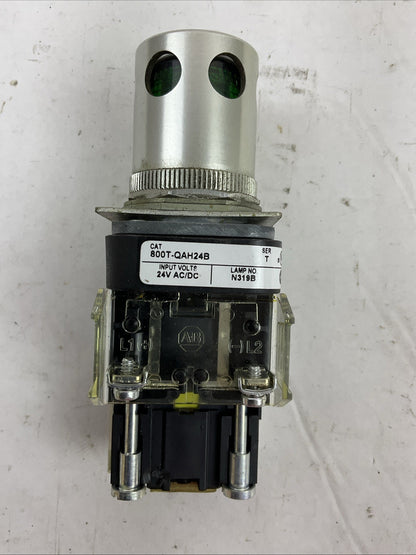 ALLEN BRADLEY 800T-QAH24B SER T TYPE 4, 13 INPUT 24V PUSH BUTTON