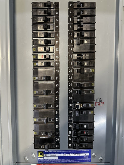 Square D NQ442L4C Main Panelboard 400A 240 VAC 48VDC 3PH LAL36400 NC62VS NQMB4LA1