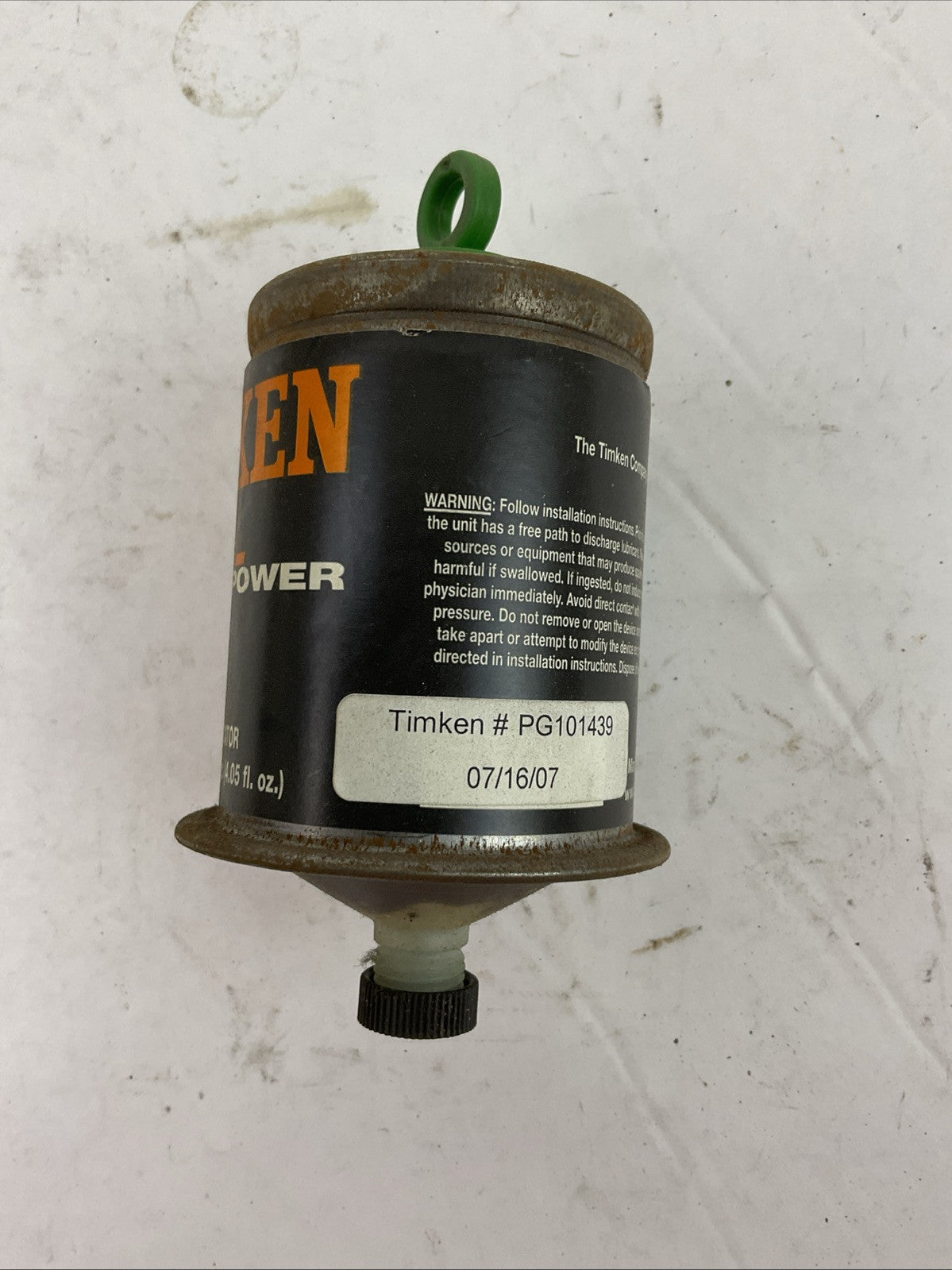 TIMKEN PG101439 G-POWER / M-POWER SINGLE-POINT GAS LUBRICATOR3