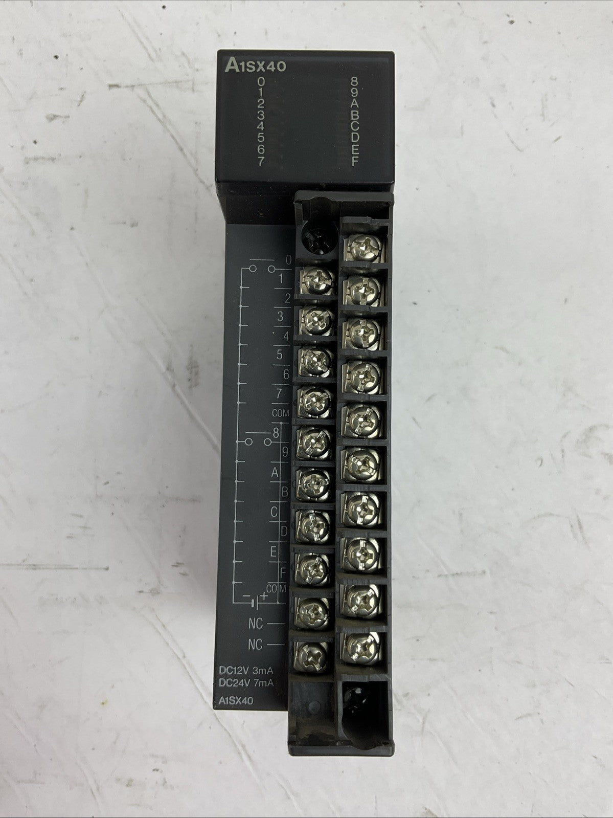 MITSUBISHI A1SX40 INPUT UNIT 12/24VDC 3/7mA0