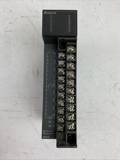 MITSUBISHI A1SX40 INPUT UNIT 12/24VDC 3/7mA0