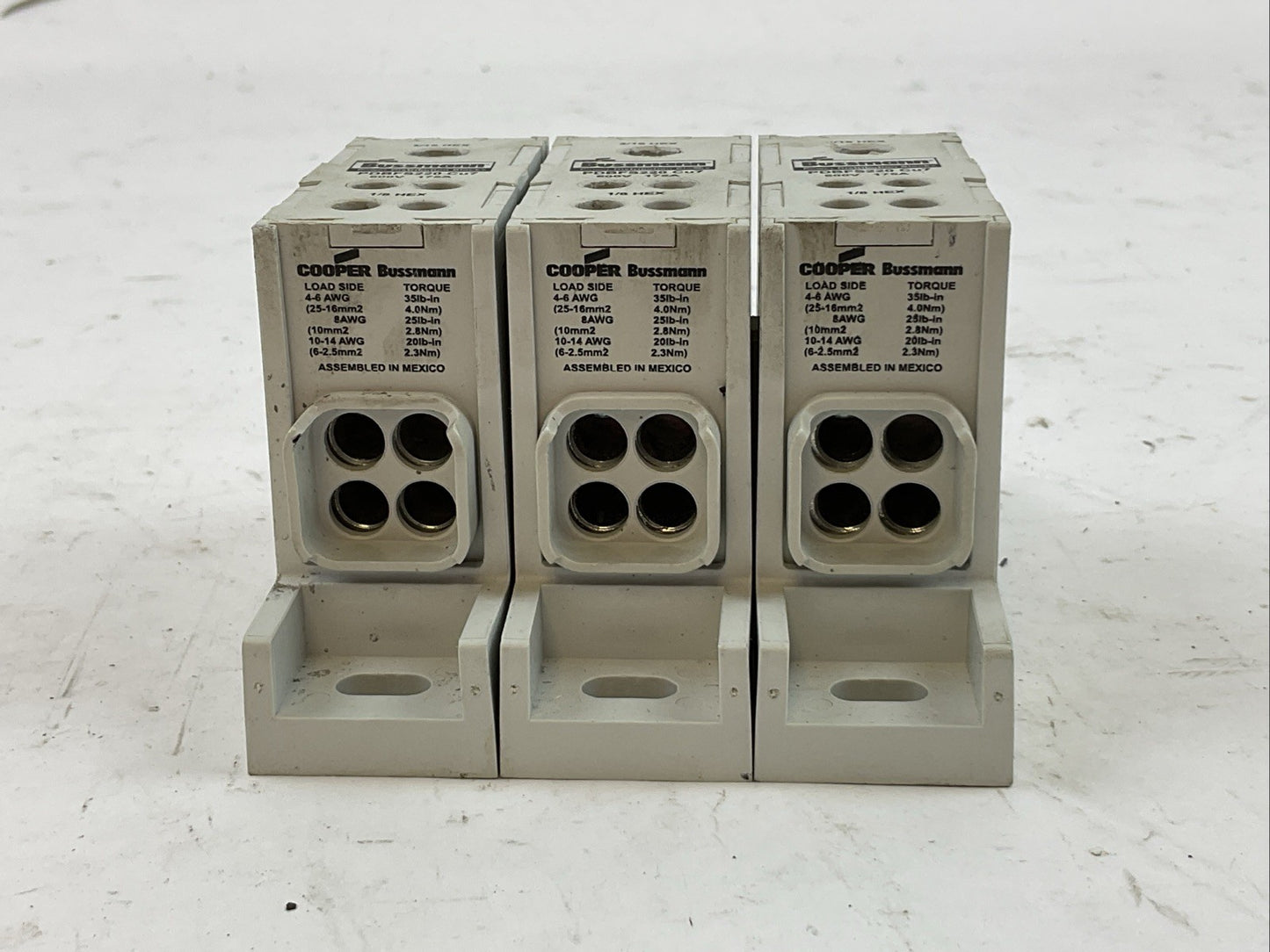BUSSMANN PDBFS220 POWER DISTRIBUTION BLOCK 600V 175A (LOT OF 3)1