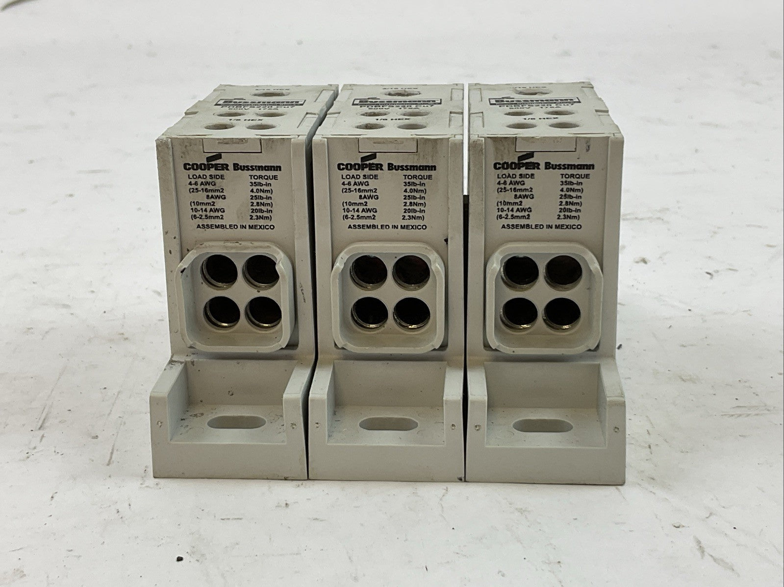BUSSMANN PDBFS220 POWER DISTRIBUTION BLOCK 600V 175A (LOT OF 3)1
