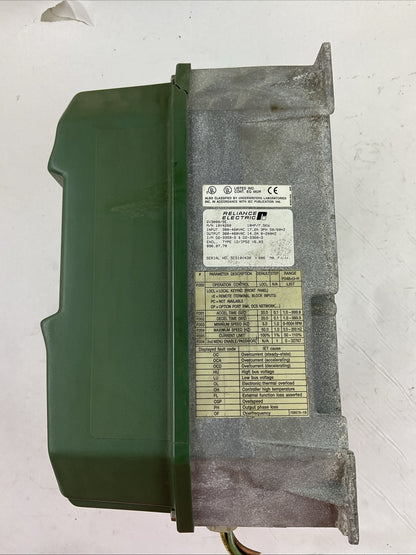 RELIANCE ELECTRIC 10V4260 AC DRIVE 10HP / 7.5KW OUTPUT 380-460VAC 14.2A3
