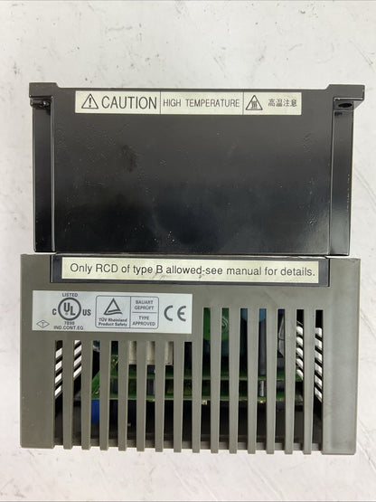 FUJI FV1.5C11S-2 AC DRIVE INVERTER OUTPUT 3PH 2.6kVA 200-230V 7A INPUT 200-230V4