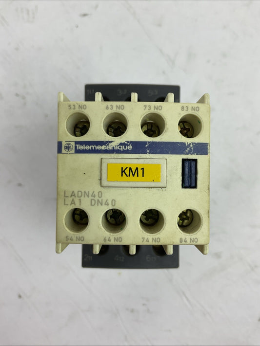 TELEMECANIQUE LC1D025BD CONTACTOR 600VAC 40A COIL 24VDC LADN40 LA1 DN400