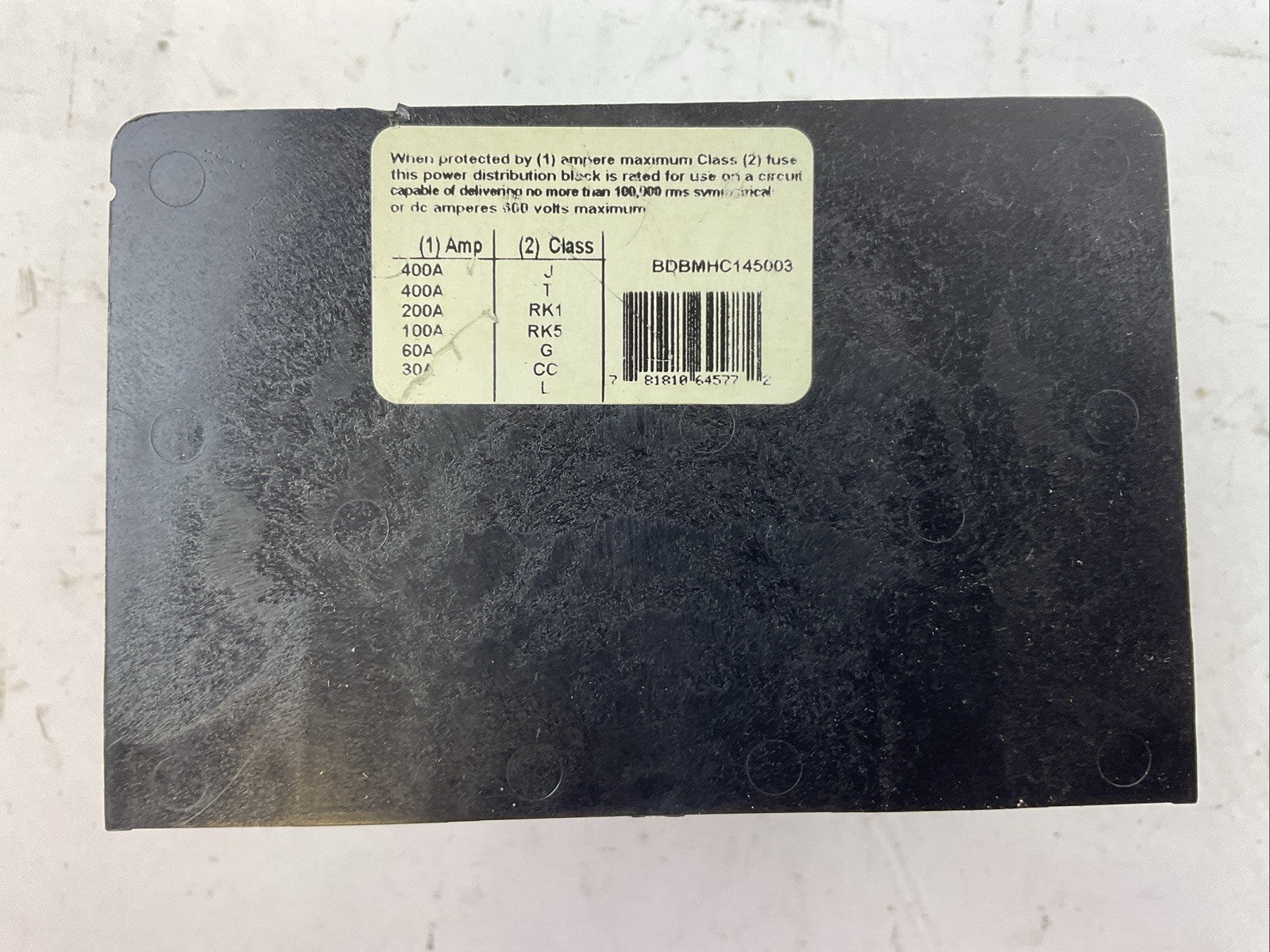 BURNDY BDBMHC-14-500-3 POWER DISTRIBUTION BLOCK 600V4