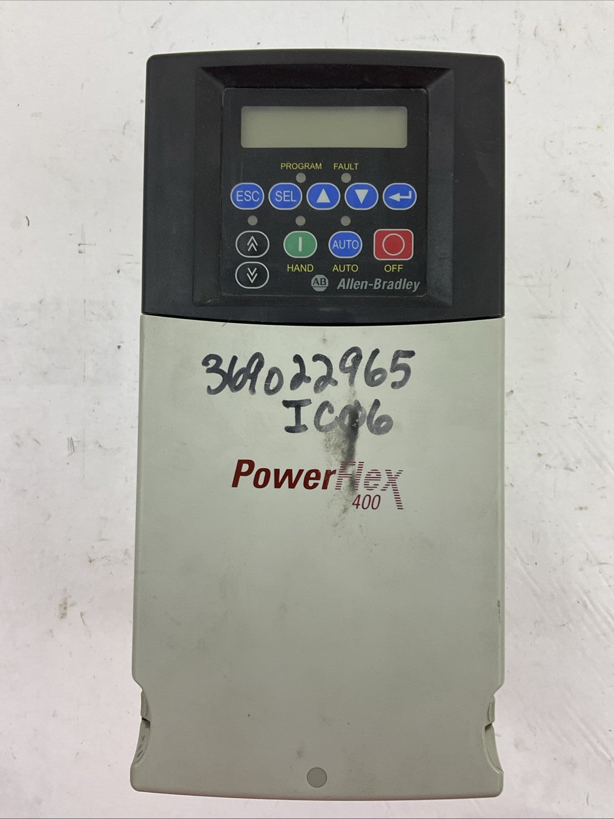 ALLEN BRADLEY 22C-D022N103 AC DRIVE SER A FRN 5.03 OUTPUT 0-460VAC