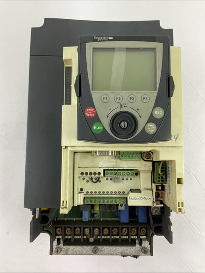 SCHNEIDER ELECTRIC ATV71HU55N4 VARIABLE SPEED DRIVE 5.5kW 7.5HP OUTPUT 0..460VAC0